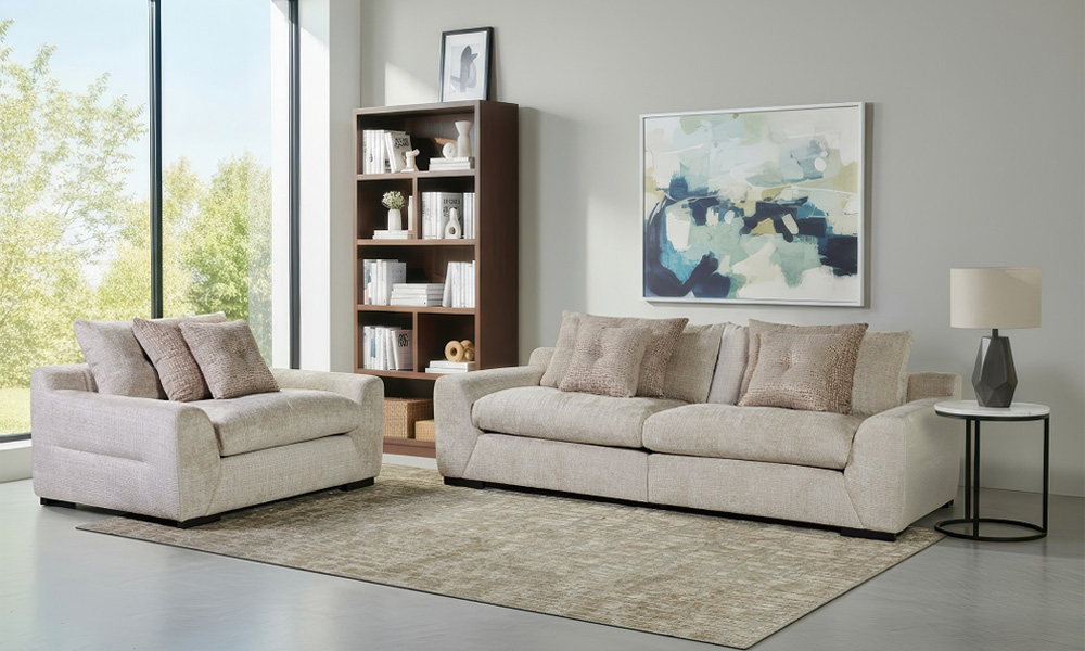 Canapé 2 places fixes