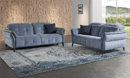 Canapé fixe avec méridienne